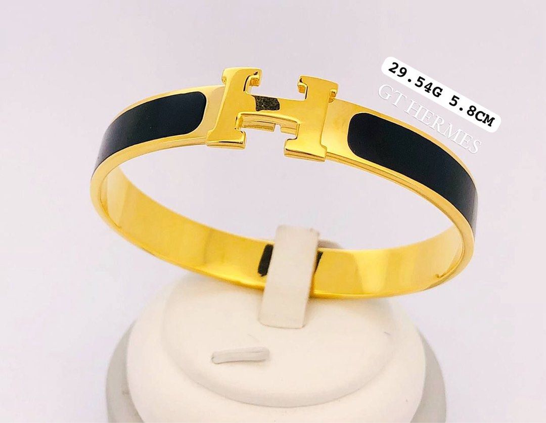 2024最新のスタイル Gold 916 Hermes Accessories & Watches Fashion, Men's Bangle, アクセサリー