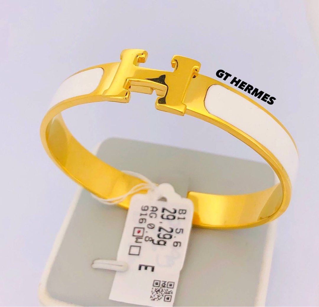916 Gold Hermes Bangle, Men's Fashion, Watches & Accessories