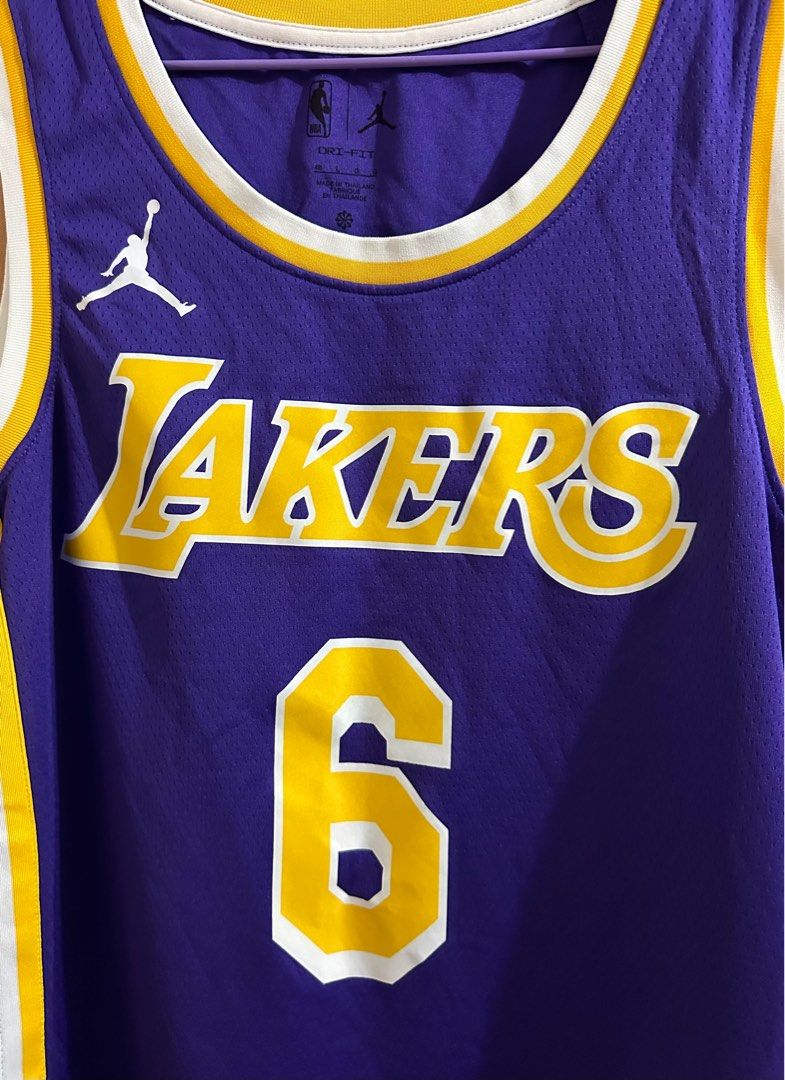 99% 新Nike 6號Men's Los Angeles Lakers LeBron James Jordan Brand