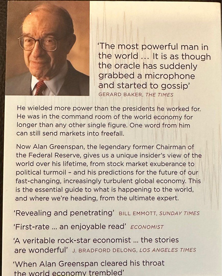 美國聯儲局前主席格林斯潘回憶錄, 興趣及遊戲, 書本& 文具, 雜誌- Carousell