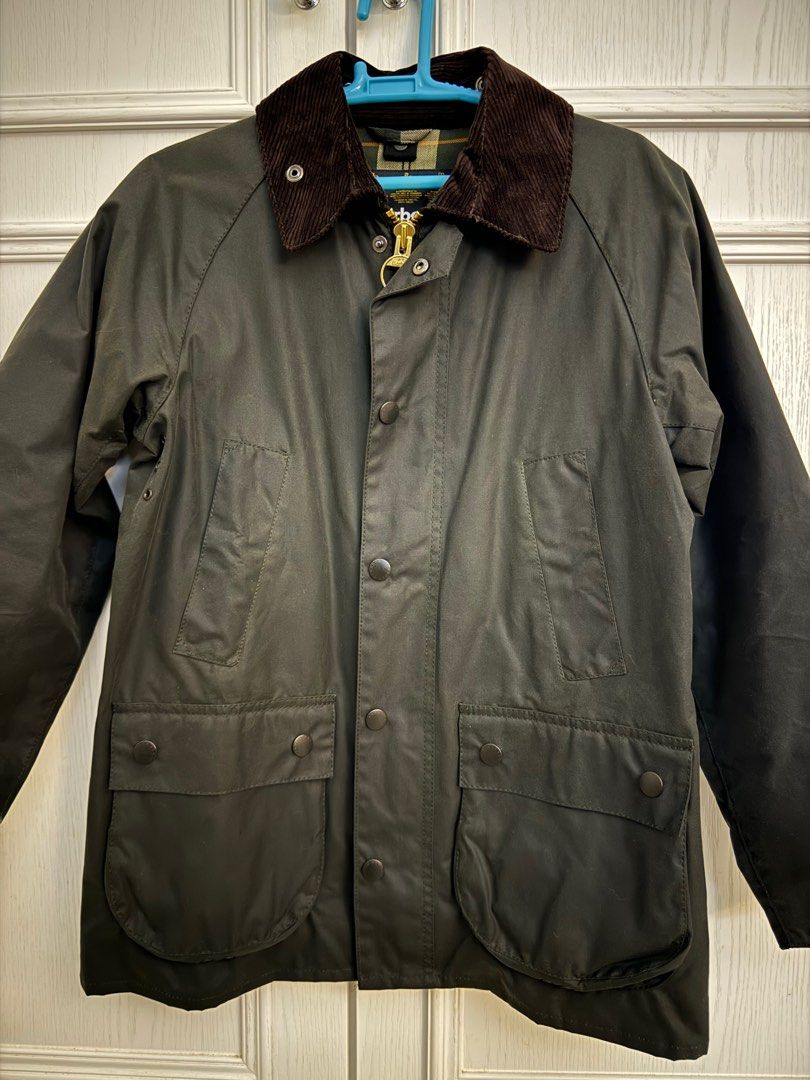 日版Barbour Bedale Wax Jacket Olive Size 34”, 男裝, 外套及戶外衣服