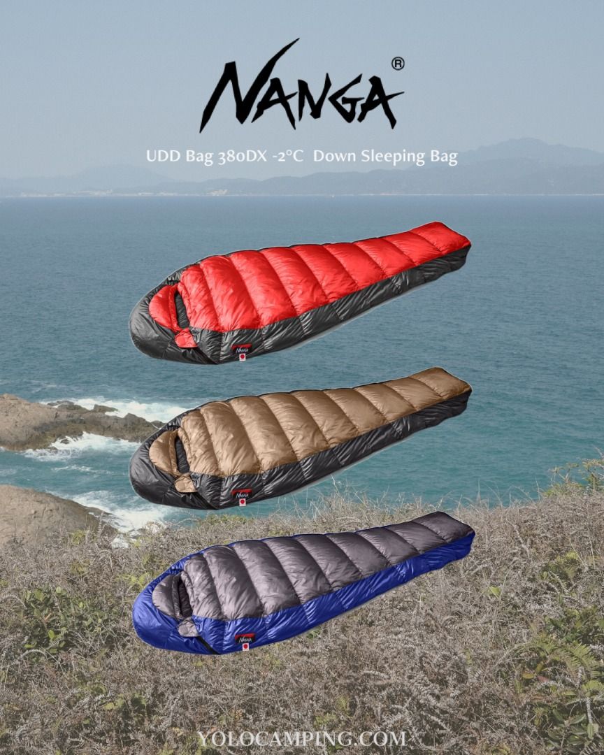 NANGA UDD Bag 380DX /450DX Sleeping Bag 】, 運動產品, 行山及露營