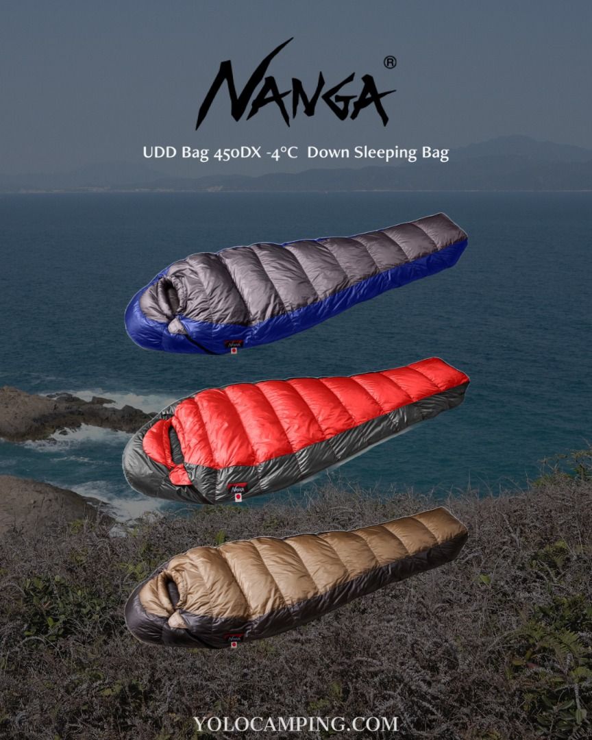 NANGA UDD Bag 380DX /450DX Sleeping Bag 】, 運動產品, 行山及露營