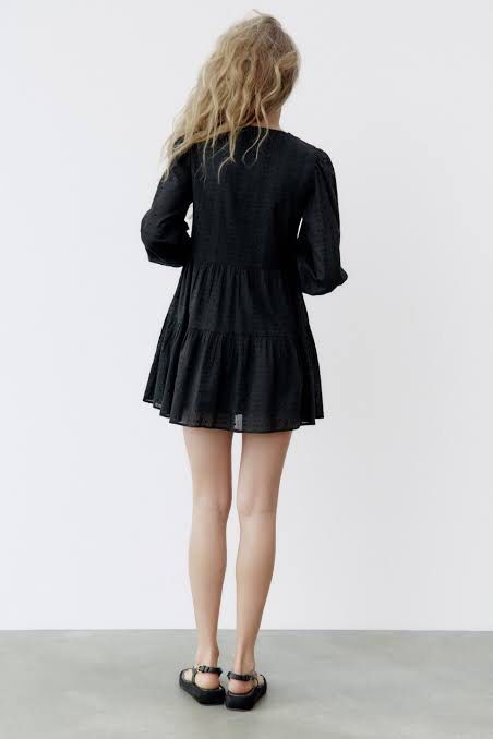 sachin and babi light blue dress Zara Black Embroidered Dress, Women's Fashion, Dresses & Sets, Dresses on  Carousell main image 0