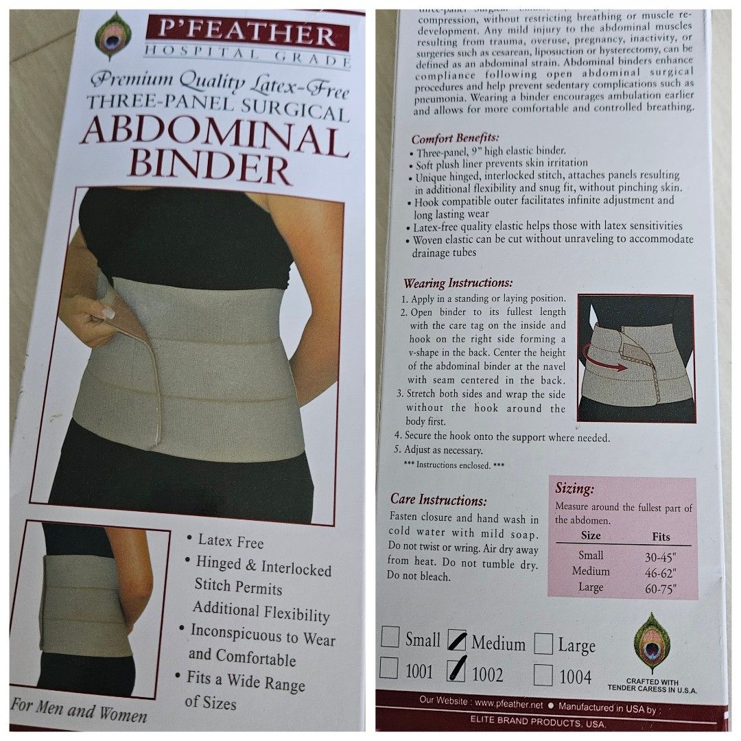 P feather Abdominal Binder Size S for Cesarean Section, Babies & Kids,  Maternity Care on Carousell