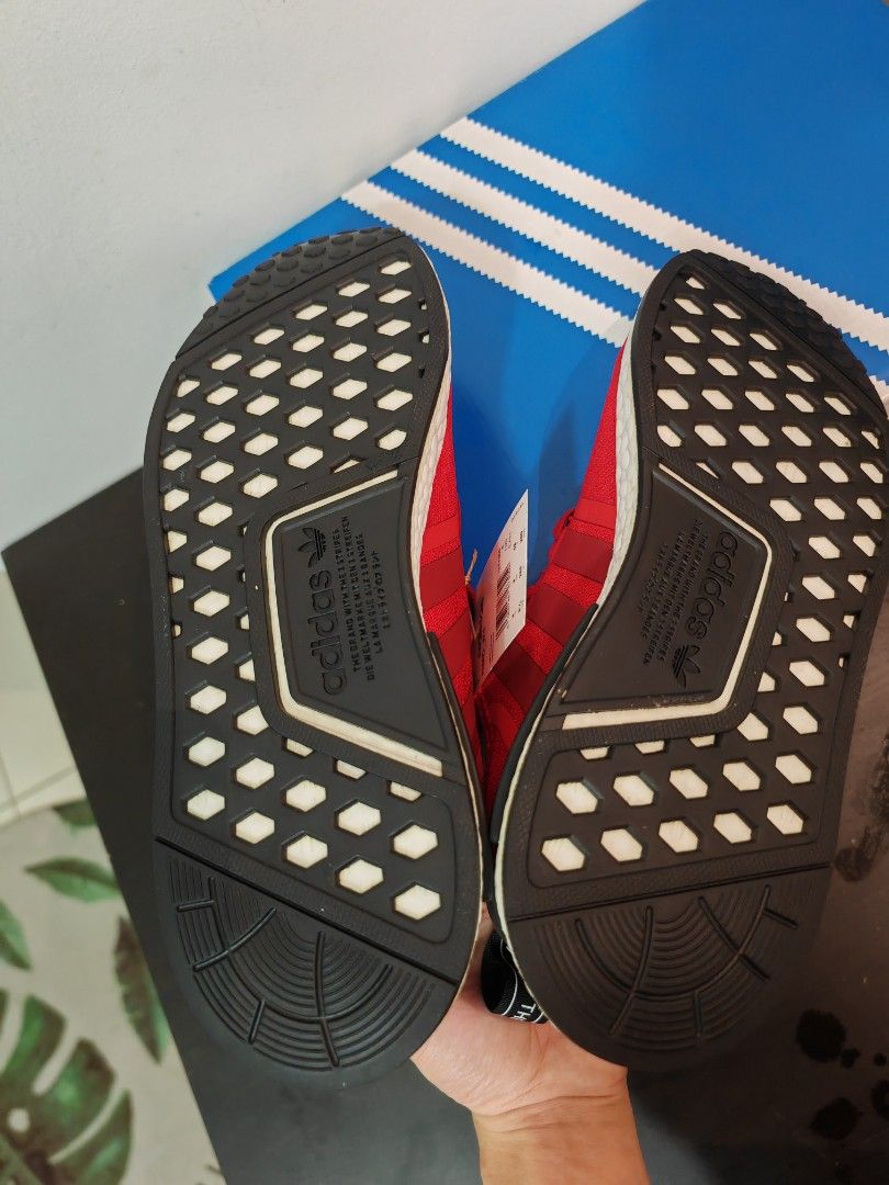 Adidas NMD R1 Shoes Men Red Men s Fashion Footwear Sneakers on