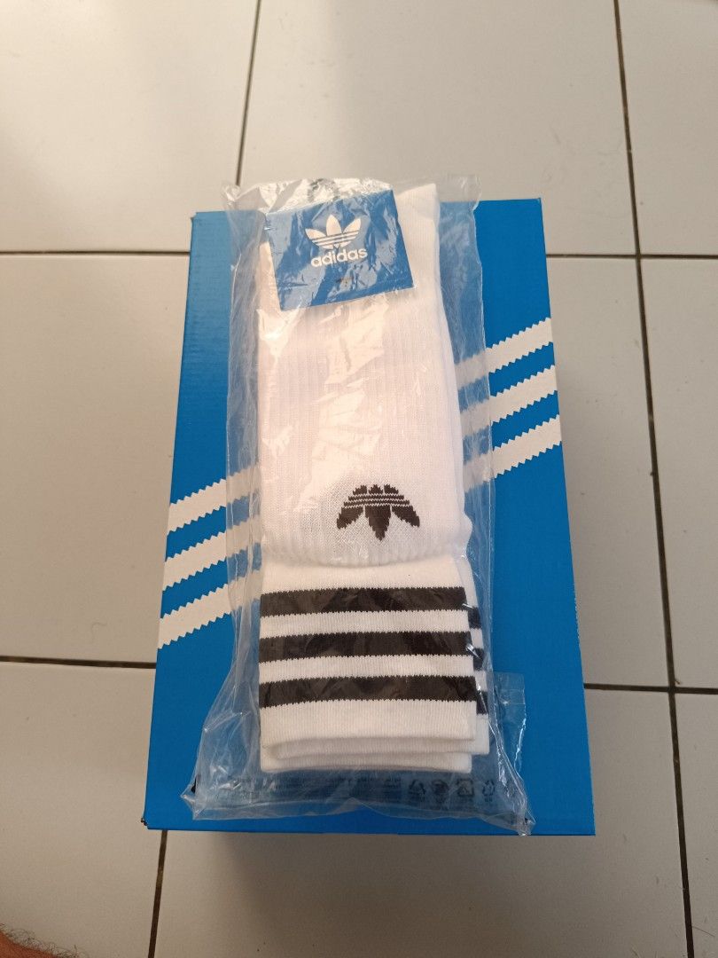 Adidas solid crew socks pairs