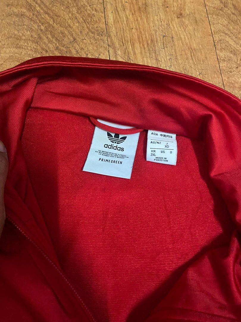 Adidas trefoil red tracksuit (Category: Sets & Coordinates) located in Manila. Submitted by kesaro (Listing ID 1266112462, Image 3). Description: Manila loc Details posted in pictures.