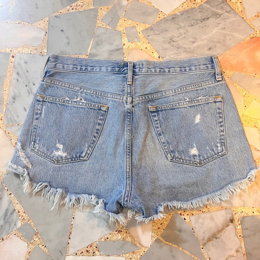 AGOLDE denim cut off shorts Women s Fashion Bottoms Shorts on