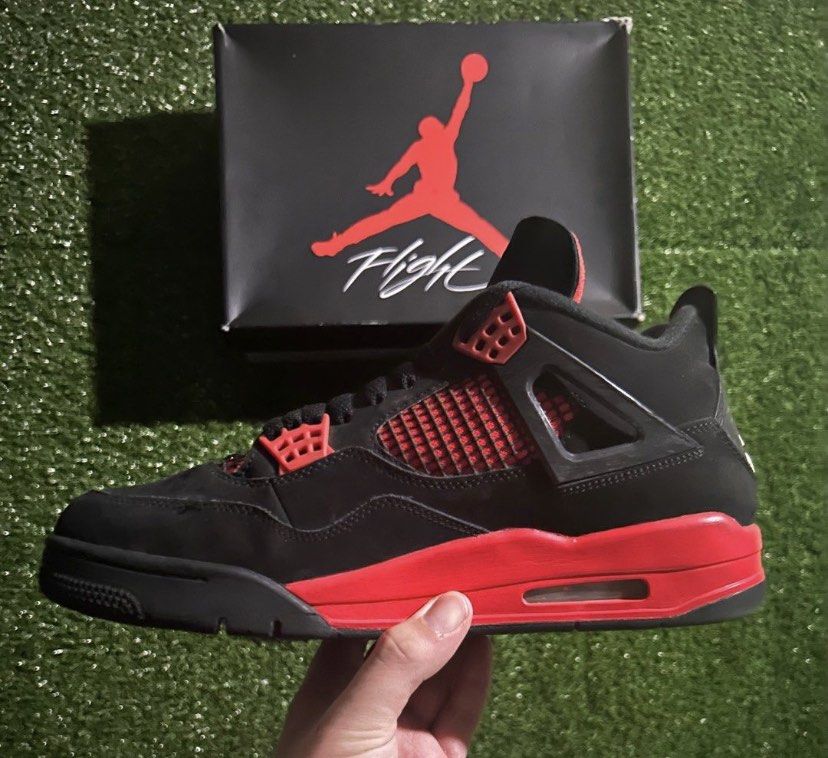 air jordan 4 retro red thunder mens details