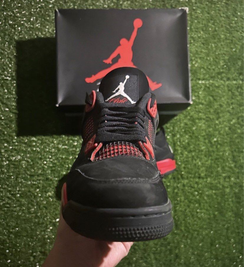 air jordan 4 retro red thunder mens details