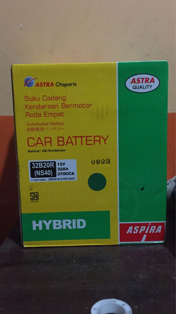 Aki Mobil Avanza, Rush, Agya ASPIRA HYBRID NS40 32ah, Aksesoris Mobil