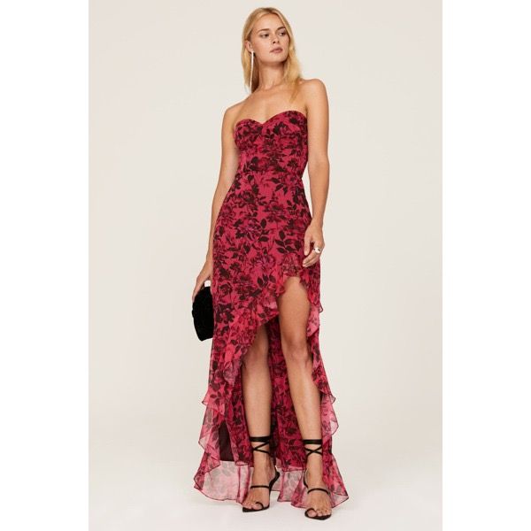 Red and clearance black cocktail dress