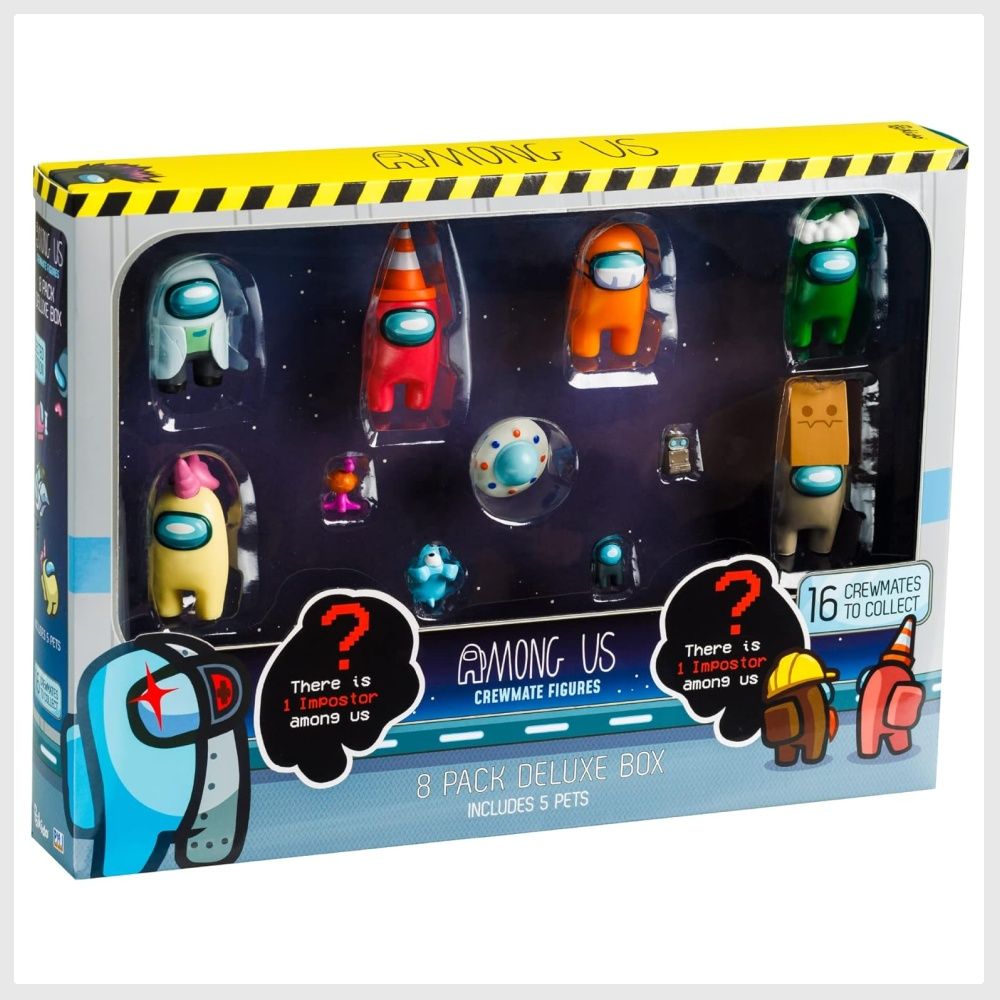 Among Us Action Figures Series 3 - Pack of 8 Collectible Figurines ...