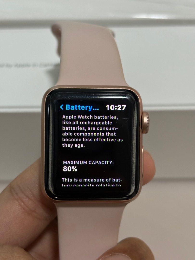 Apple watch series 3 gold hotsell aluminium