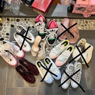 ASSORTED FOOTWARE CONVERSE ADIDAS LOAFERS 35.5 36 36.5