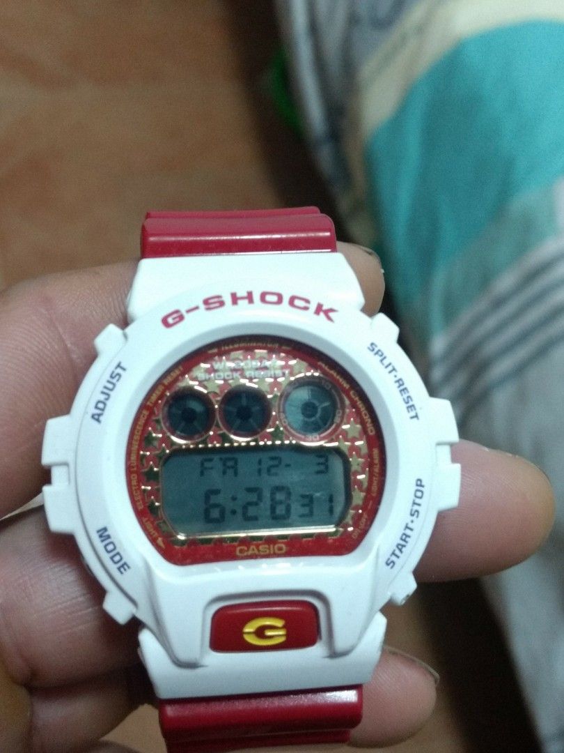 G shock red outlet and white