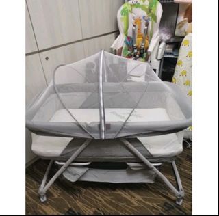 Baby Cot 2 in 1 Wisdom Tree Rocking Bed Baby
