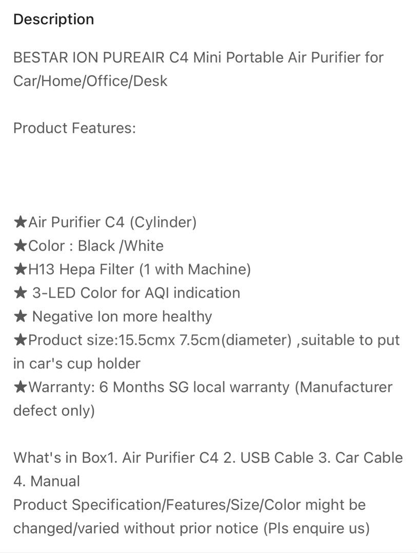 Ion pureair bestar clearance manual