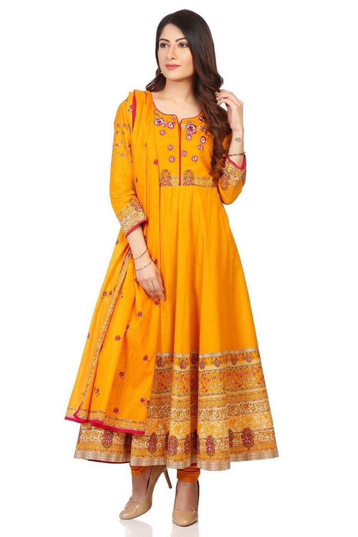 BIBA Anarkali Set Kurta Indian Embroidered Women s Fashion Dresses Sets Traditional Ethnic wear on Carousell