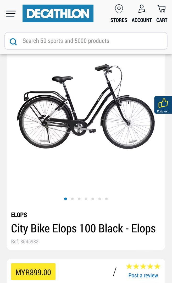 Elops 100 hotsell city bike review