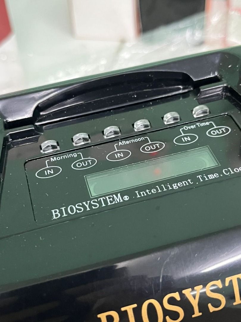 BIOSYSTEM iClock 4D Office Time Clock, Computers & Tech, Office ...