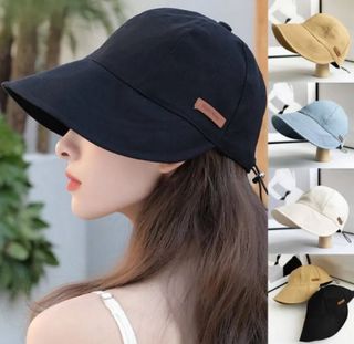 Black fisherman hat for women