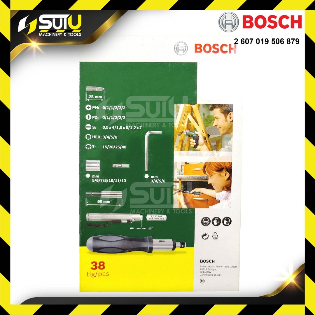 BOSCH 2607019506 38PCS Mixed Tool Set / Promoline Mixed Set / Set Alat
