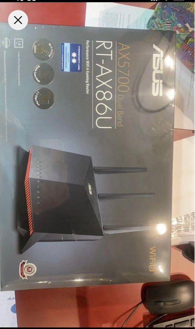 Brand new ASUS AX86U Wifi6 Router Singtel Set, Computers & Tech, Parts ...