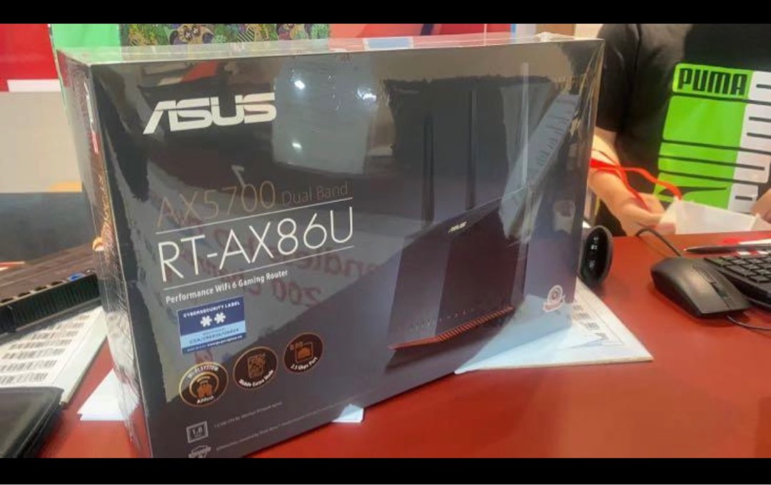 Brand new ASUS AX86U Wifi6 Router Singtel Set, Computers & Tech, Parts ...