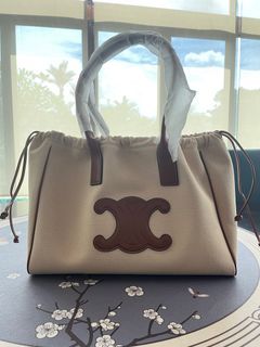 Boogie ostrich handbag Celine Beige in Ostrich - 22359480