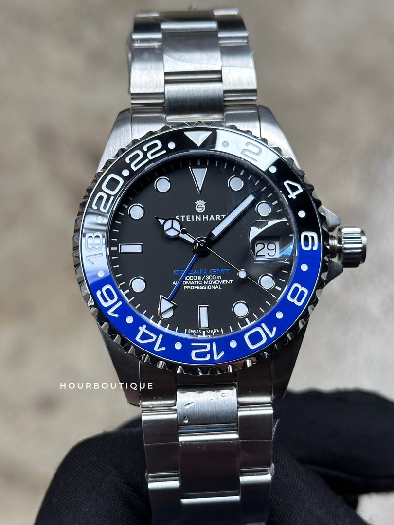Brand New STEINHART Ocean 39 Automatic GMT Mid Size Watch Men s