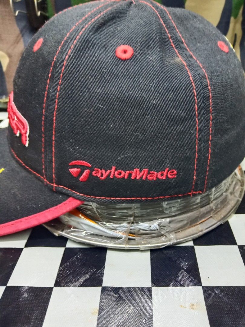 Chapeau De Golf TaylorMade Burner Penta – Rouge, Taille L/XL, Haut Plat