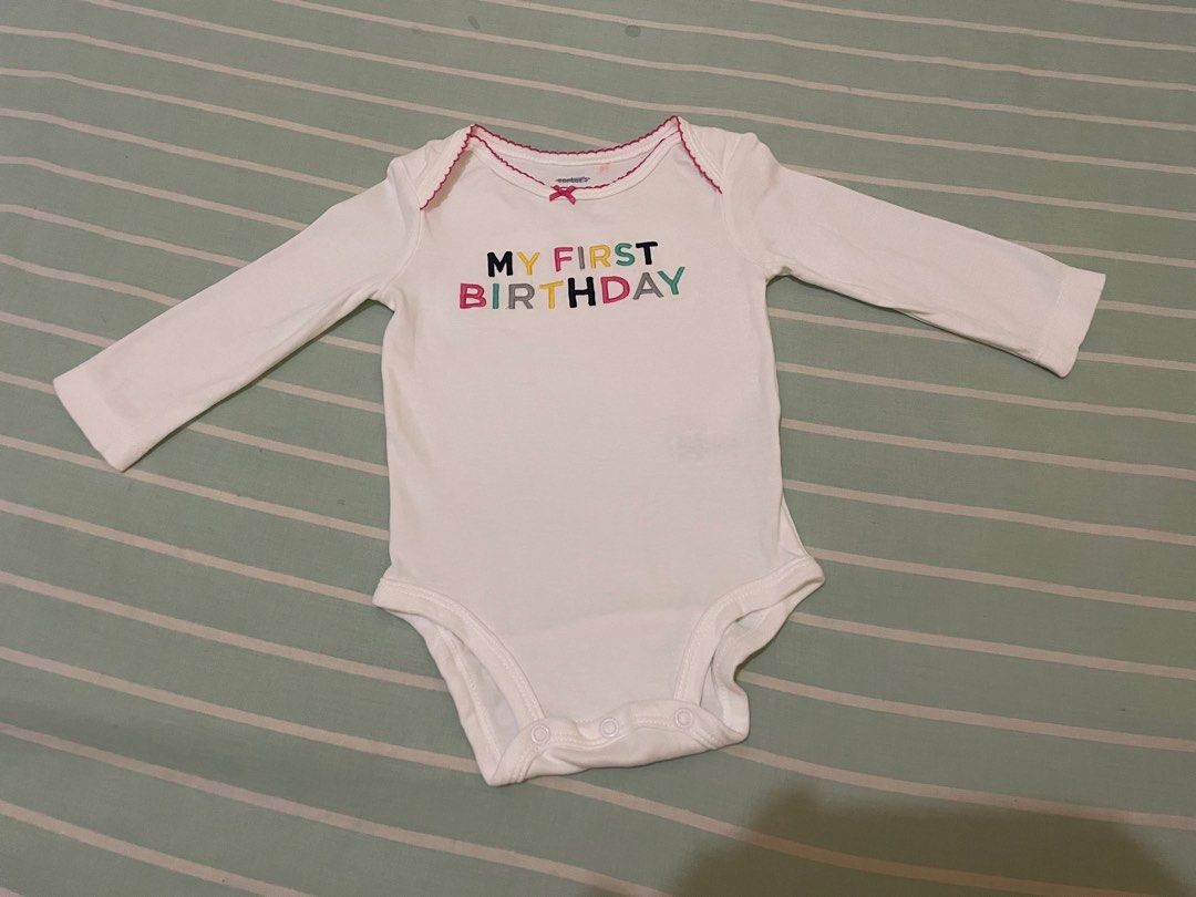 1st birthday onesie girl carters sale