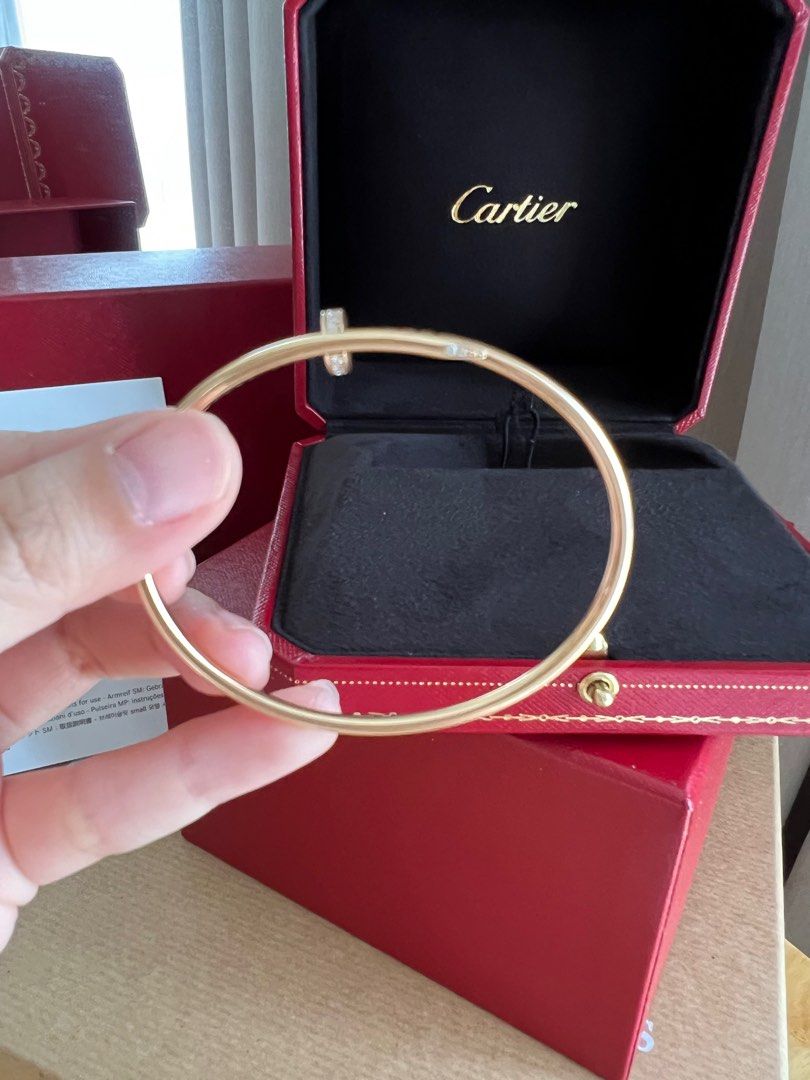 Cartier Juste Un Clou JUC Bracelet Rose gold Diamonds, Women's Fashion ...
