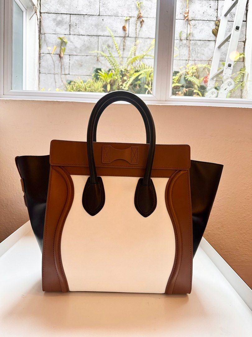 Celine tricolor sale luggage bag