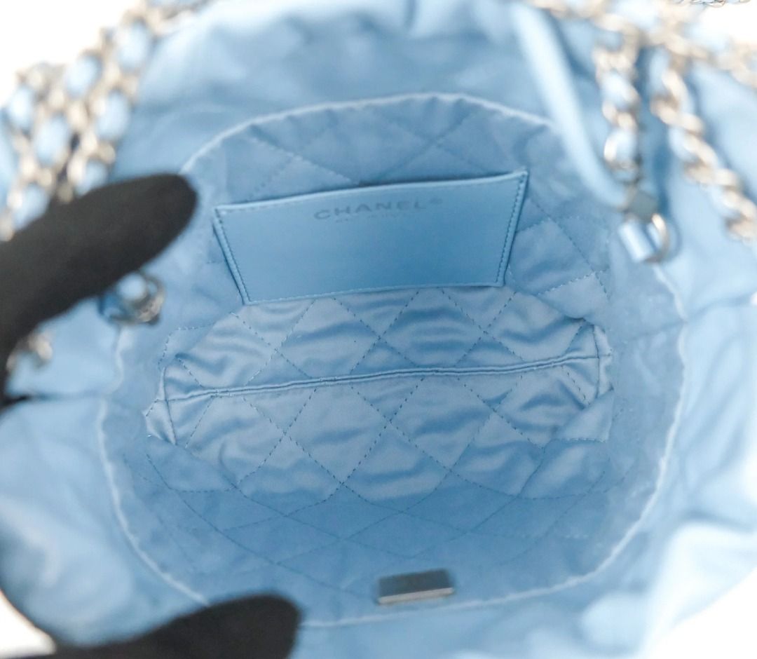 Chanel 23A mini 22 baby blue bag, Luxury, Bags & Wallets on Carousell