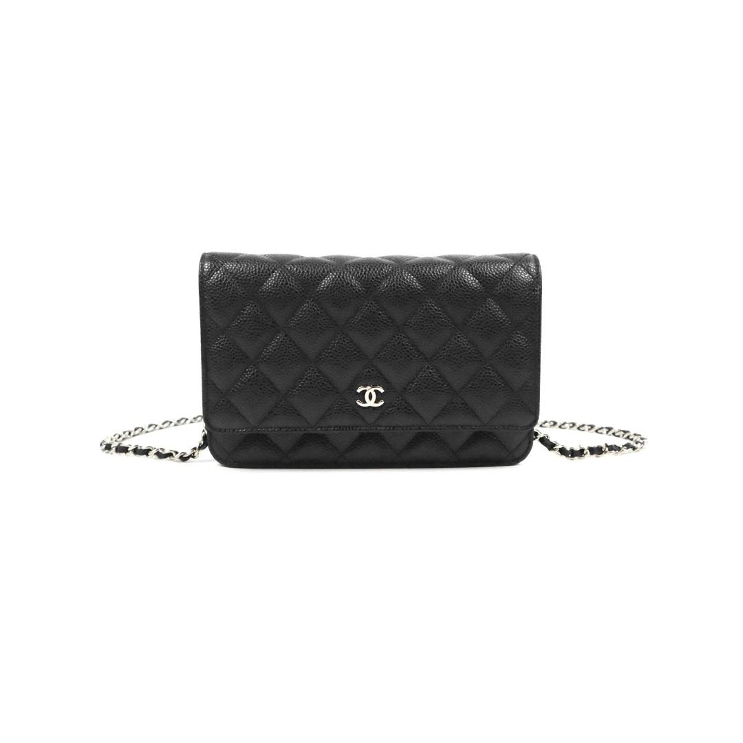Chanel wallet on chain lambskin (navy blue), Luxury, Bags & Wallets on  Carousell