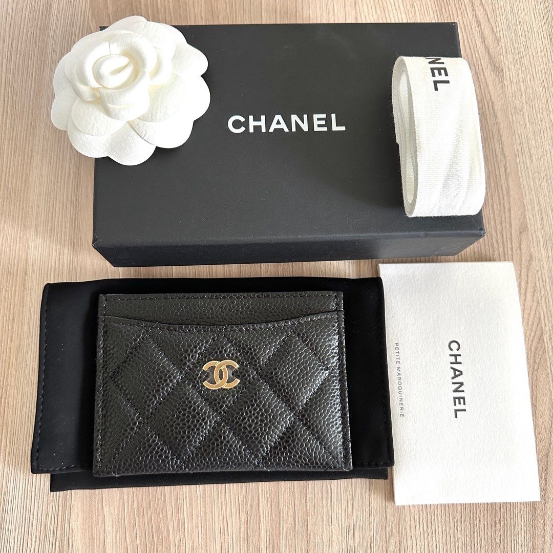 Chanel flat hot sale card holder