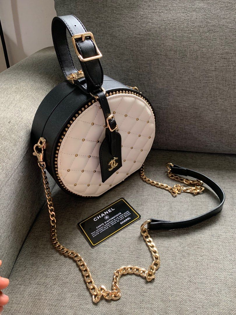 Chanel round sling, Luxury, Bags & Wallets on Carousell