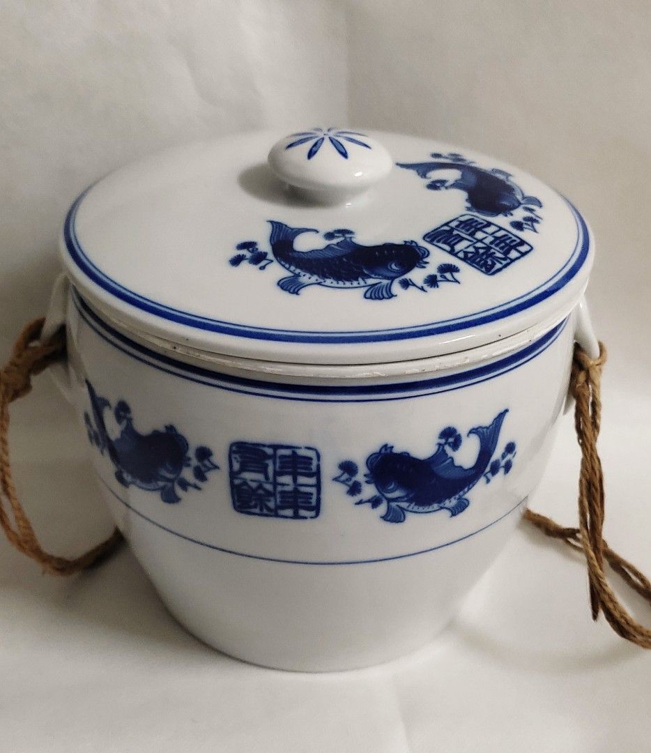Chinese Ceramic Double Boiler, Furniture & Home Living, Kitchenware