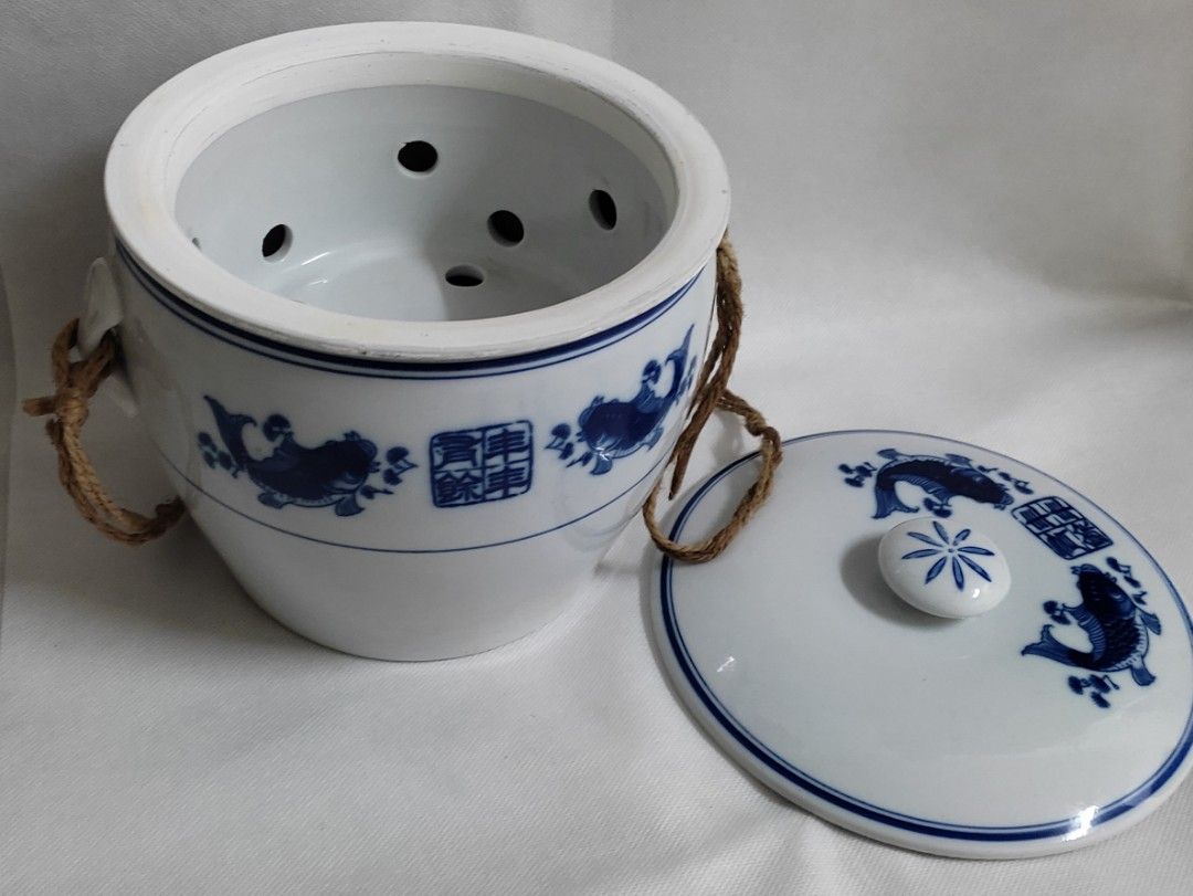Chinese Ceramic Double Boiler, Furniture & Home Living, Kitchenware