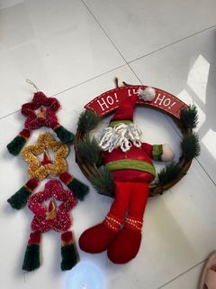 Christmas wreath / decoration Santa Claus