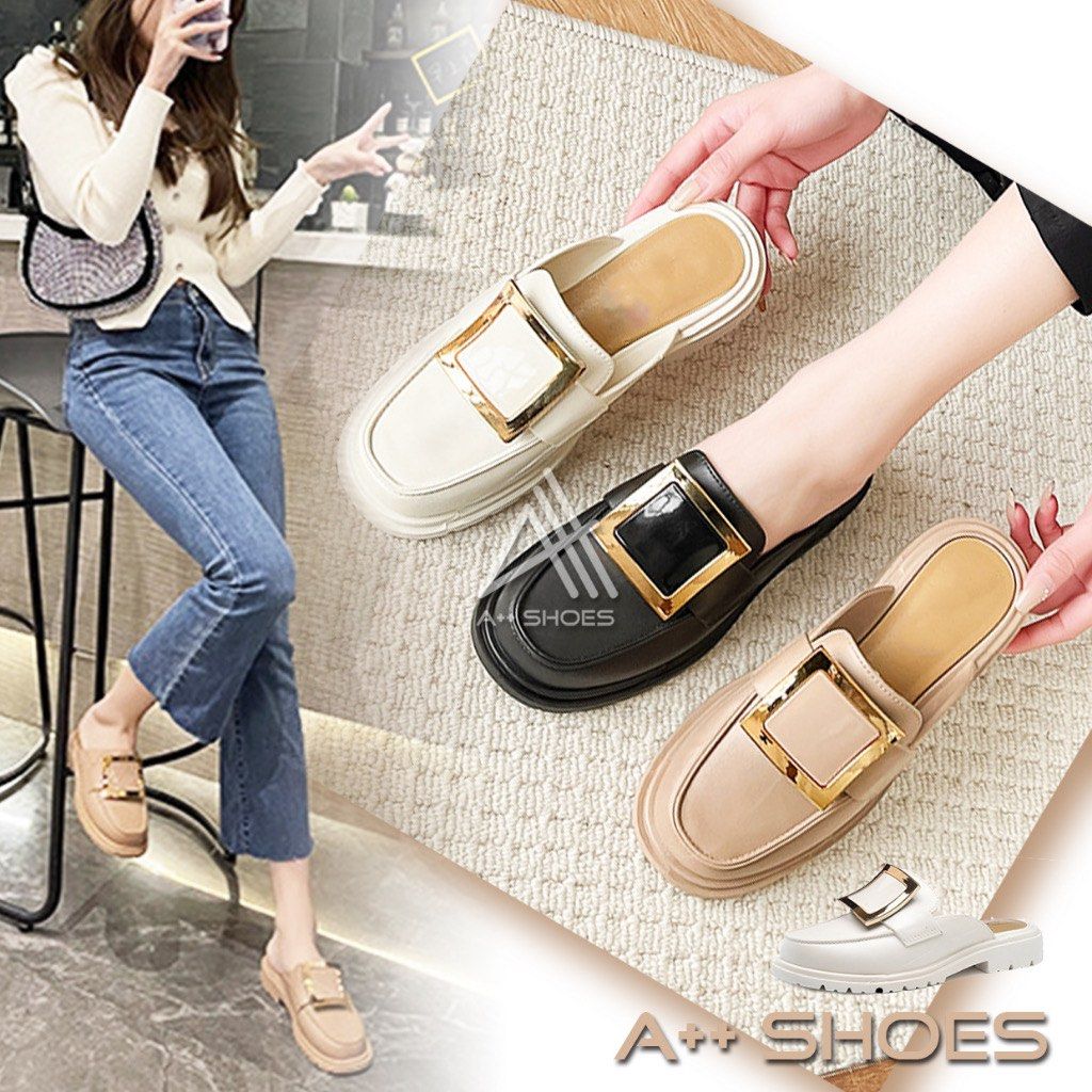 Chunky discount buckle shoes