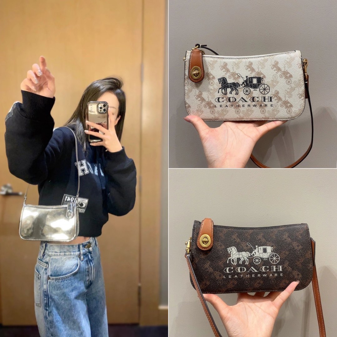 Coach carriage purse pouch slingbag Women s Fashion Bags