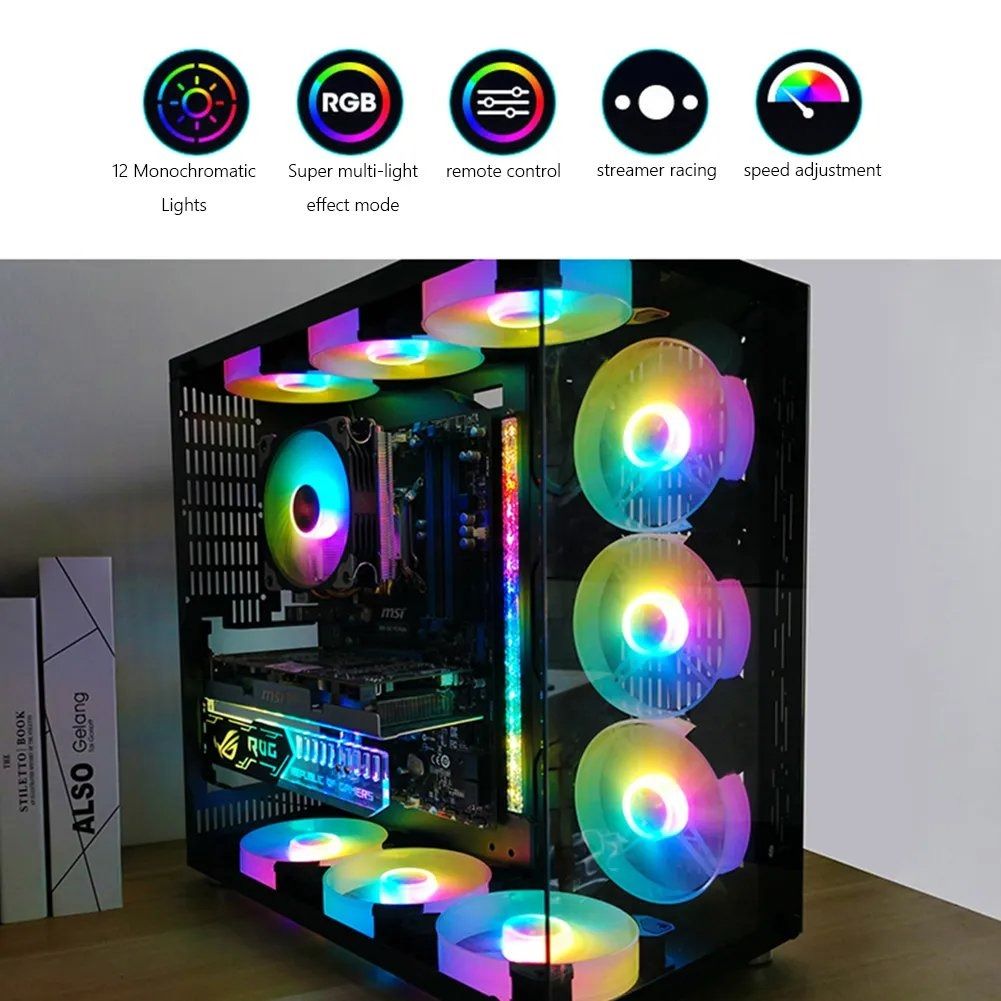 COOLMOON ARGB LED Strip Light 5V 3Pin/Small 4Pin Diamond Magnetic ...