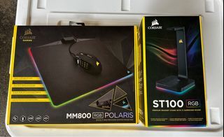 Corsair MM800 Gaming Mouse Pad & ST100 Premium Headset Stand