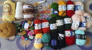Crochet Yarns and Hooks