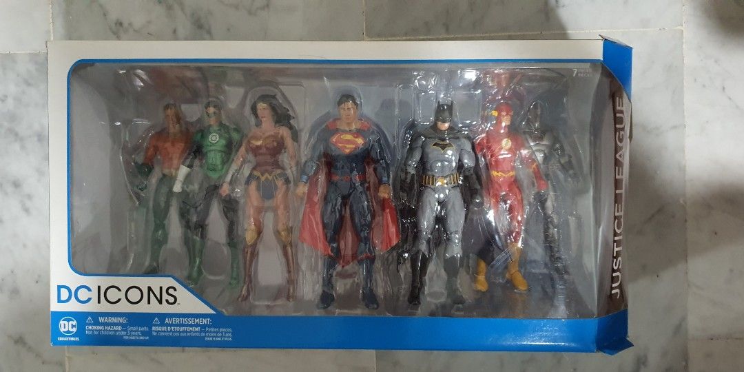 DC Icons Justice League 7 Pack Action Figure Set