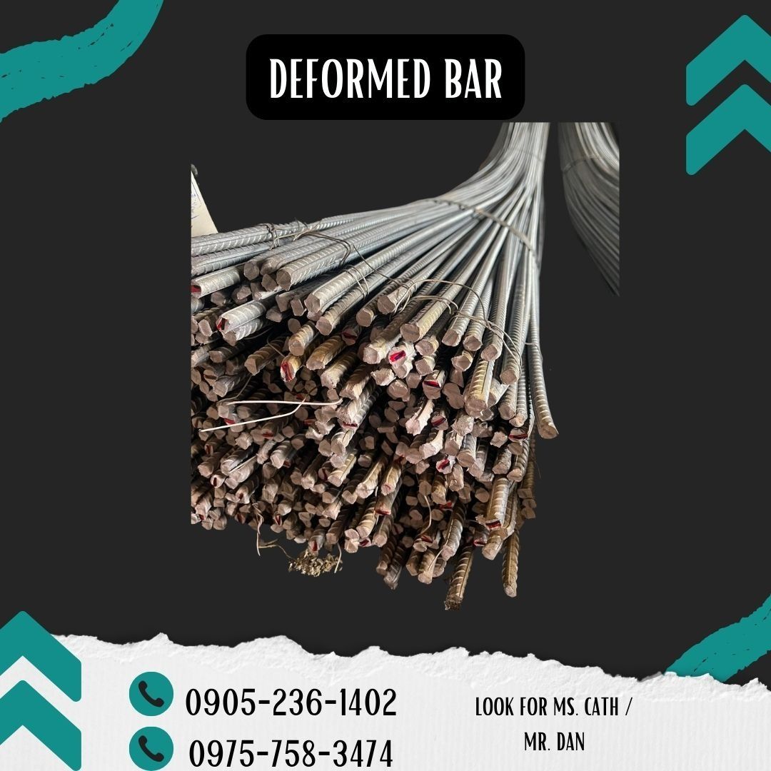 DEFORMED BAR (Category: Construction & Building Materials) located in Manila. Submitted by cathvesta_sales (Listing ID 1266157884, Image 1). Description: .
